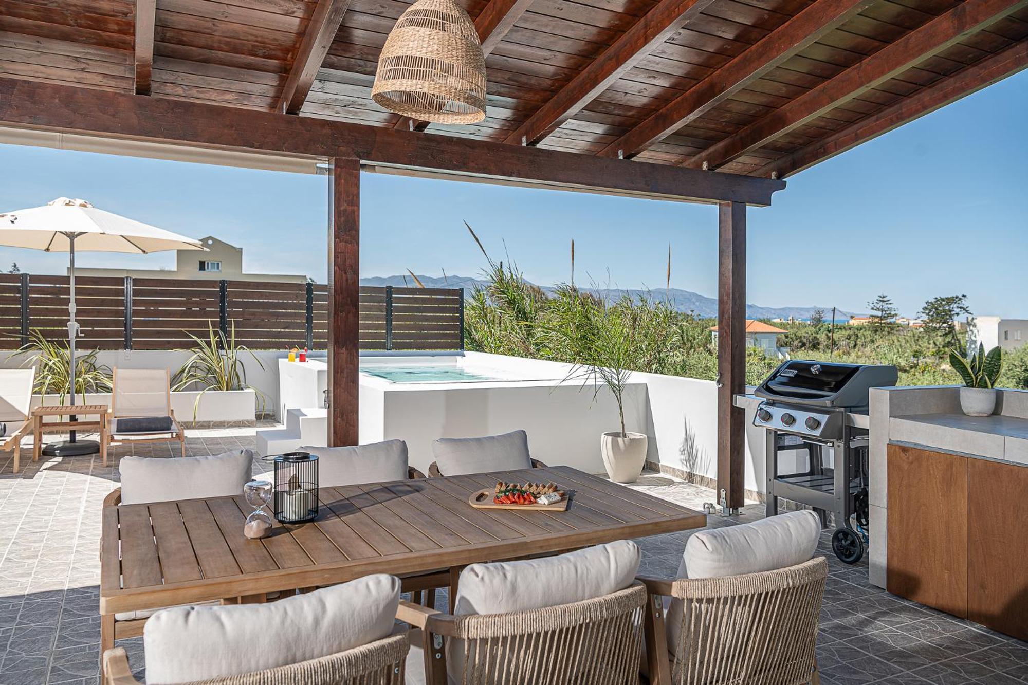 Sol Luxury Apartment - Close To The Beach With A Private Mini Pool Hriszí Aktí Haniá Kültér fotó
